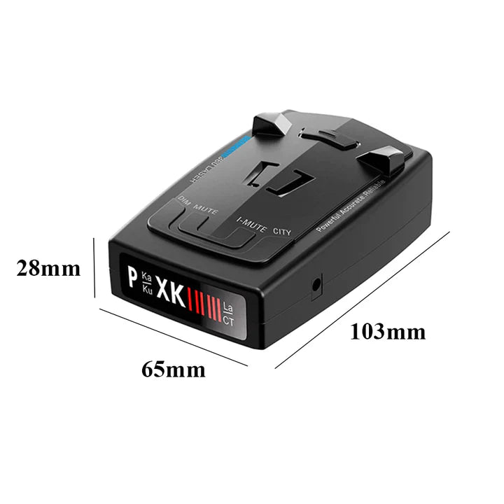 High-Performance 360° Radar Detector with GPS & Auto Filtering