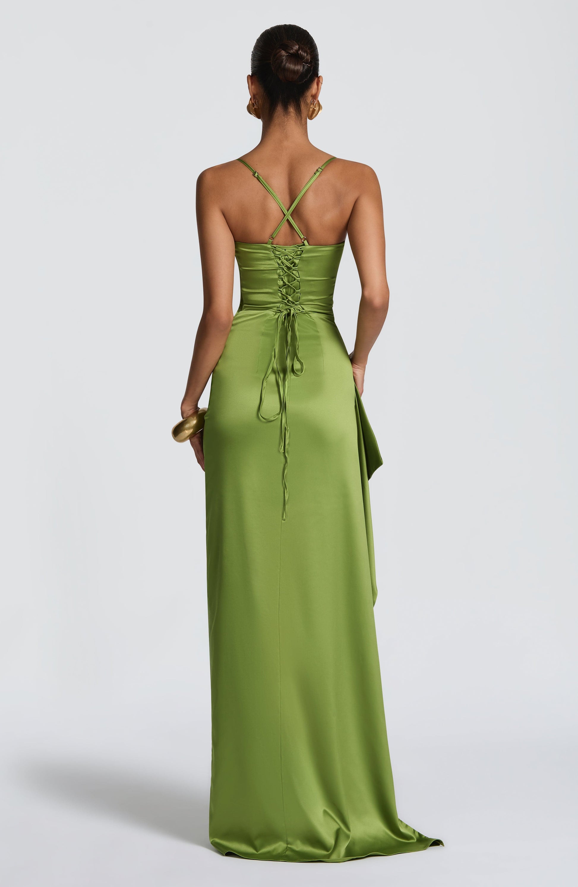 Helen Maxi Dress - Olive Dress Babyboo Fashion Premium Exclusive Design