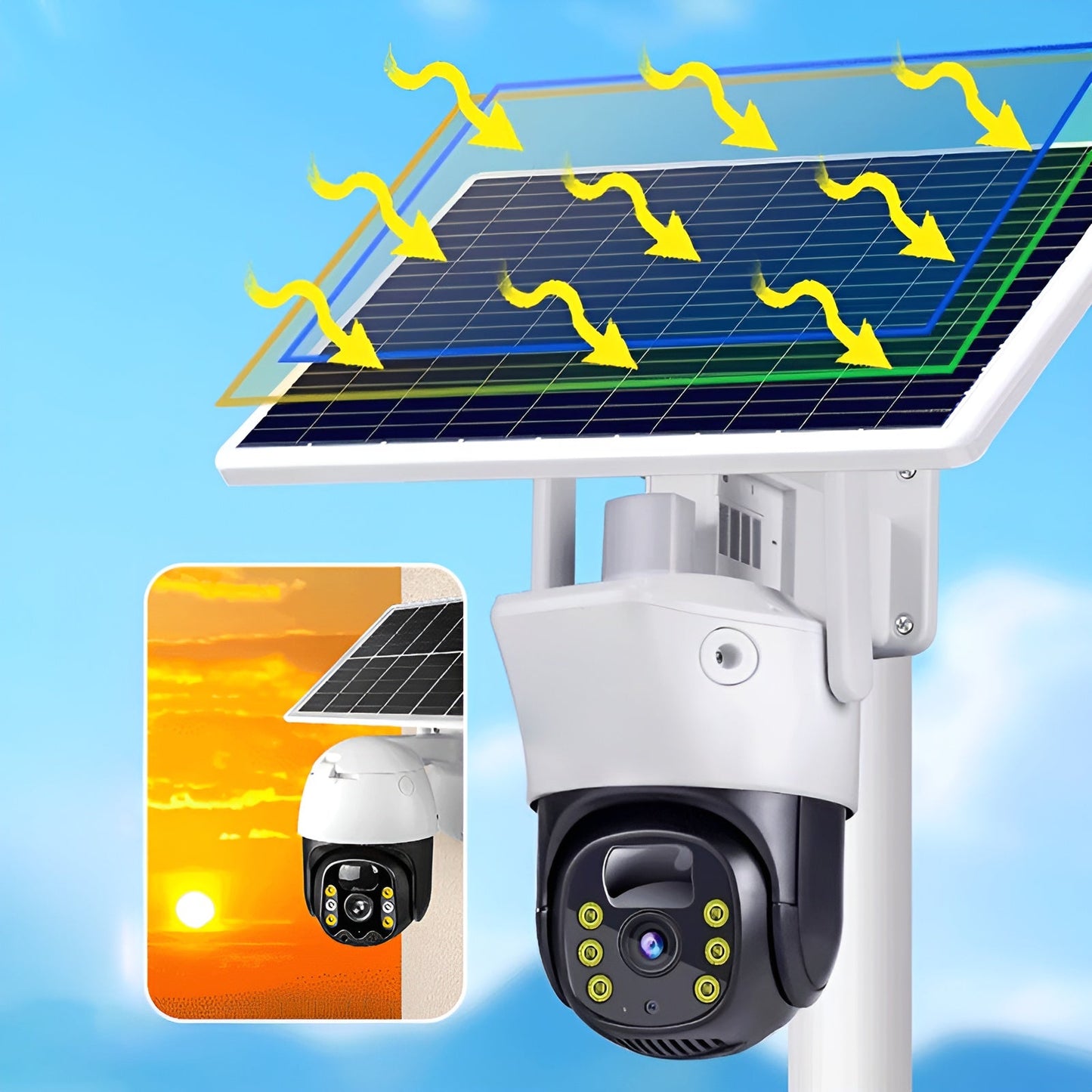 LITLAMP Smart Wireless Solar Surveillance Camera