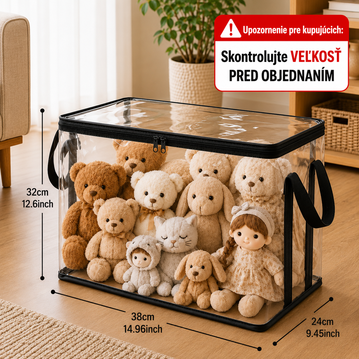 Prachotesná Taška na Plyšové Hračky
