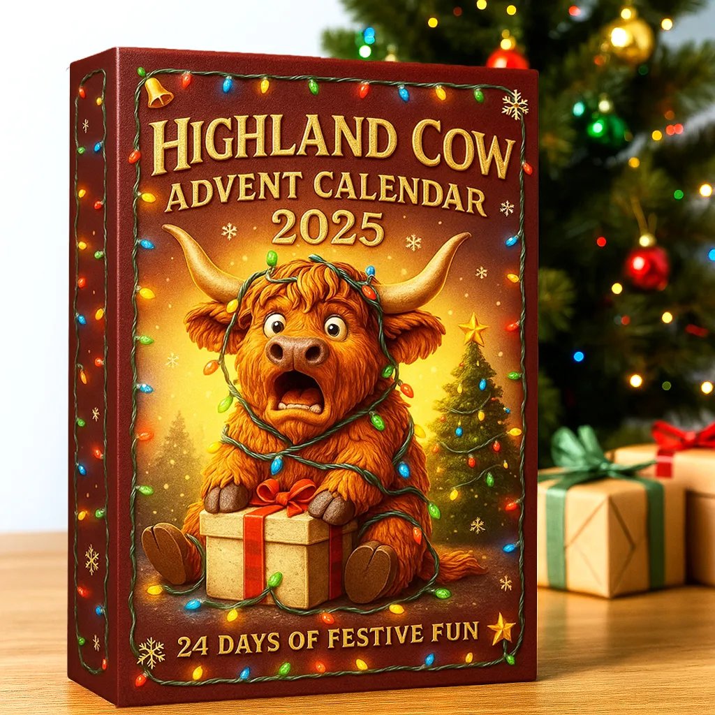 🎁 Highland Cow Advent Calendar 2025 🐮🎄