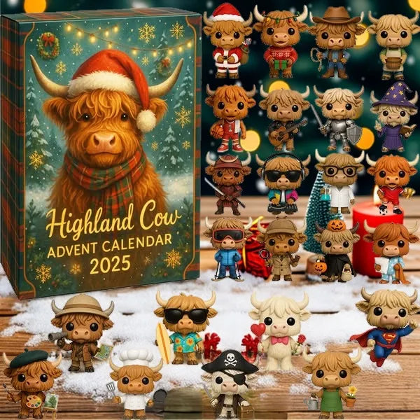 🎁 Highland Cow Advent Calendar 2025 🐮🎄