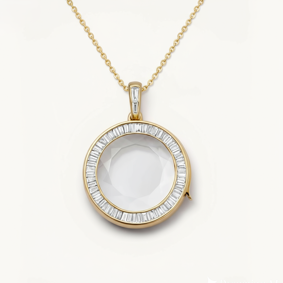 Ava Delora Locket Necklace